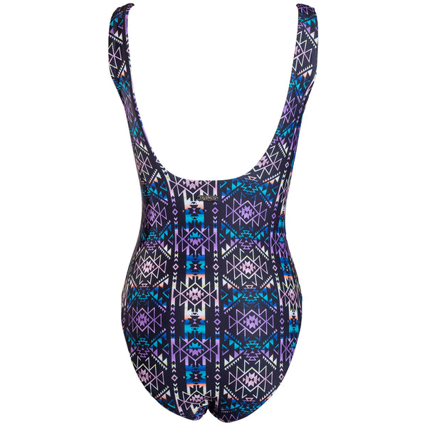 HOOEY "THE OLLIE" ONE PIECE SWIMSUIT BLACK/AZTEC