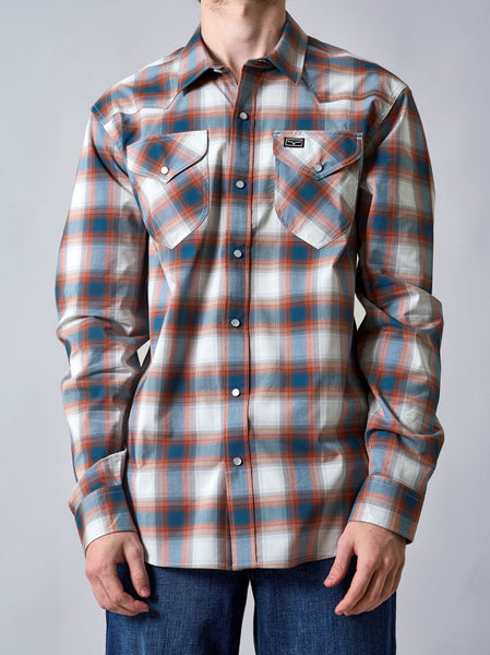 KIMES RANCH HAYS DRESS SHIRT-Mid Blue