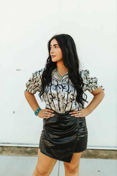 RUSTIC RIBBONS BLOUSE