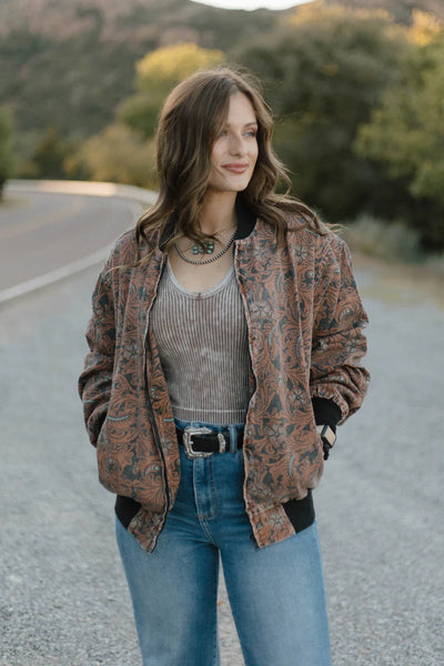 KEEP IT WESTERN BOMBER JACKET