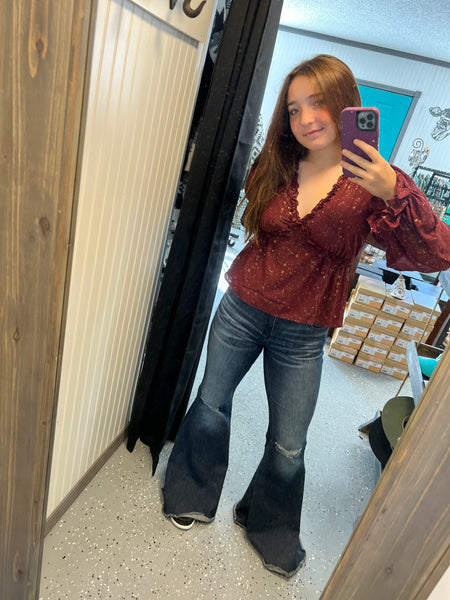 GLITTER STAR TOP
