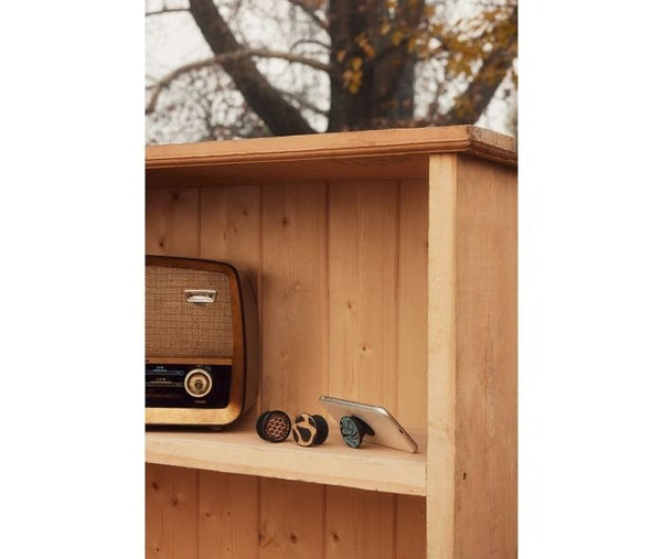 VENTRICAL HAIRON LEATHER PHONE SOCKET