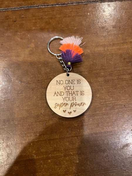 Laser engraved key Chains