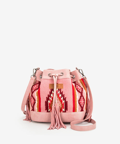 WRANGLER AZTEC KNITTED BUCKET BAG