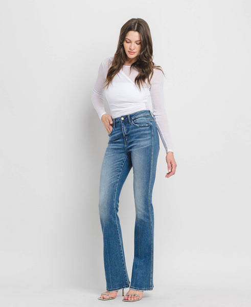 FLYING MONKEY HIGH RISE FULL LENGTH BOOTCUT JEANS