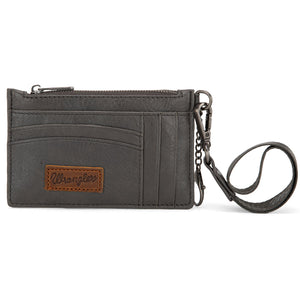 Wrangler Solid Color Key Chain Wristlet Card Wallet