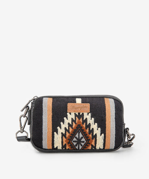 WRANGLER AZTEC KNITTED MINI CROSSBODY