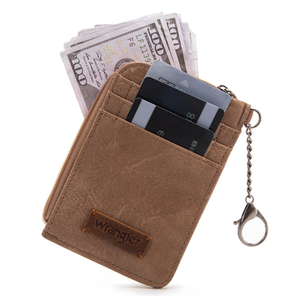 Wrangler Mini Zip Card Case