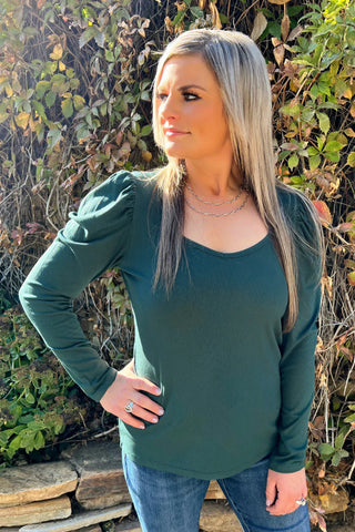 Something Classy Green Top