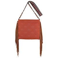 RED DIRT HAT COMPANY LADIES CROSSBODY BURNT ORANGE W/FRINGE