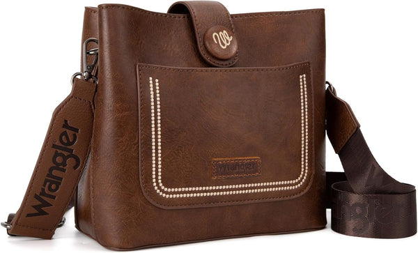 Wrangler Beaded Crossbody Hobo Bag