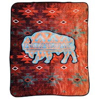 RED DIRT HAT CO FLEECE BLANKET AZTEC PRINT