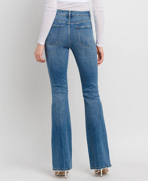 FLYING MONKEY HIGH RISE FULL LENGTH BOOTCUT JEANS