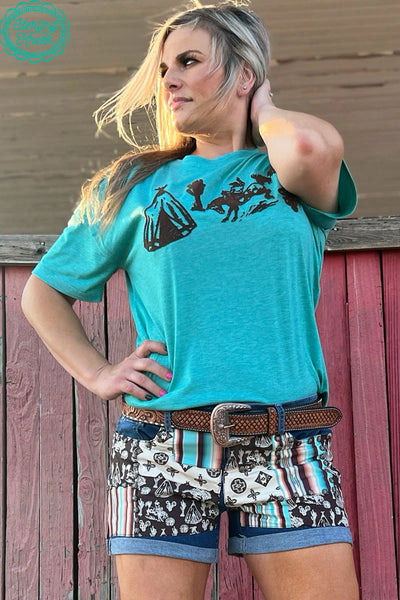 THE BUCKIN' BRONC TEE