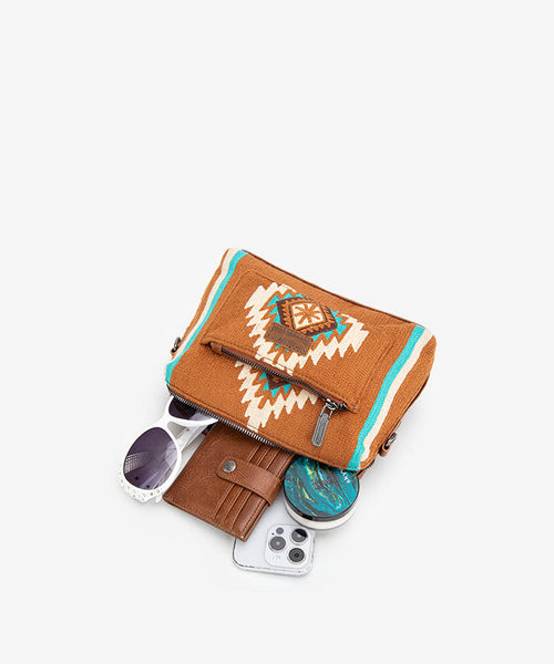 WRANGLER AZTEC KNITTED CROSSBODY PURSE