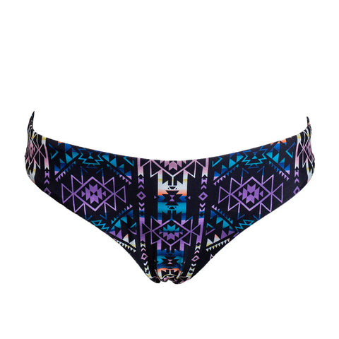 HOOEY "THE RALLY" REVERSIBLE SWIMSUIT BOTTOMS BLACK/MULTI COLOR AZTEC