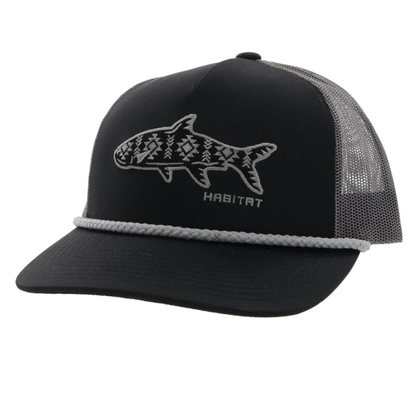 HOOEY "HABITAT" BLACK/CHARCOAL HAT