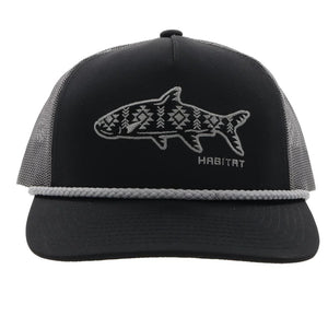 HOOEY "HABITAT" BLACK/CHARCOAL HAT