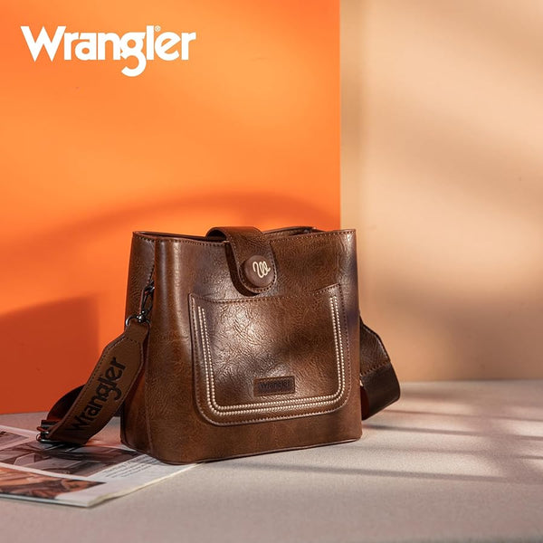 Wrangler Beaded Crossbody Hobo Bag