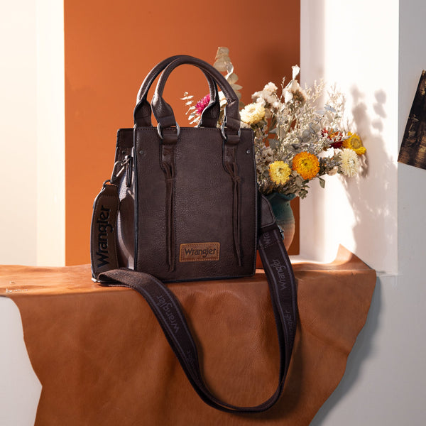 Wrangler North South Mini Tote/Crossbody -Coffee