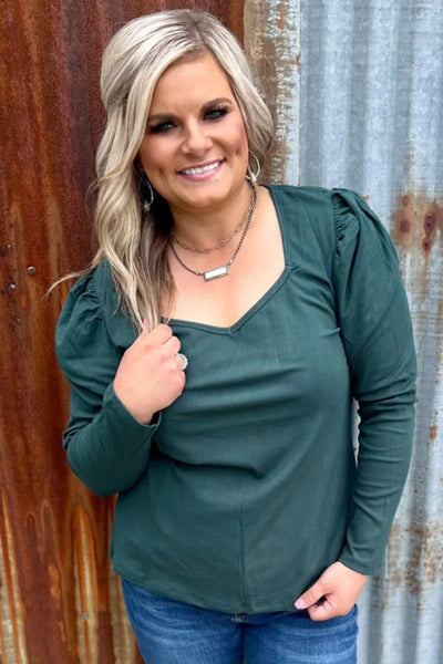 Something Classy Green Top