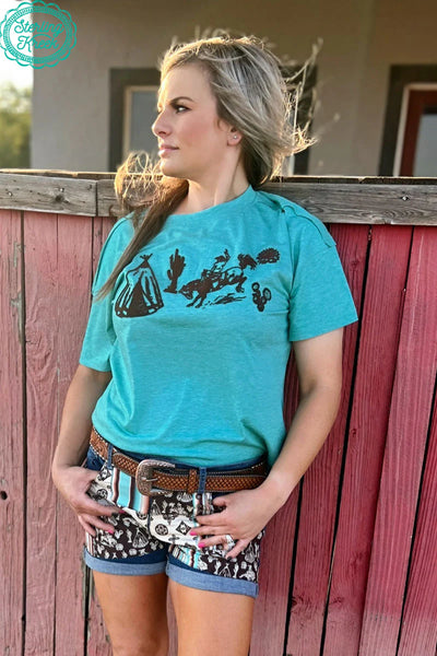 THE BUCKIN' BRONC TEE