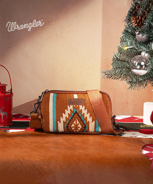 WRANGLER AZTEC KNITTED MINI CROSSBODY