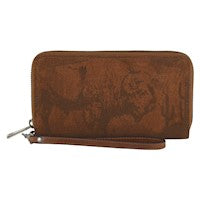 RED DIRT HAT CO LADIES WALLET W/ BISON