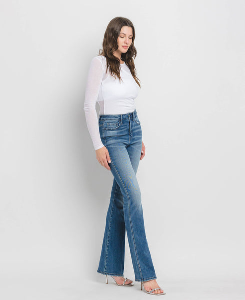 FLYING MONKEY HIGH RISE FULL LENGTH BOOTCUT JEANS