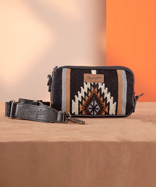 WRANGLER AZTEC KNITTED MINI CROSSBODY