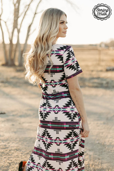 AZTEC OUTSKIRTS MAXI DRESS