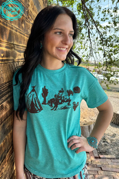 THE BUCKIN' BRONC TEE