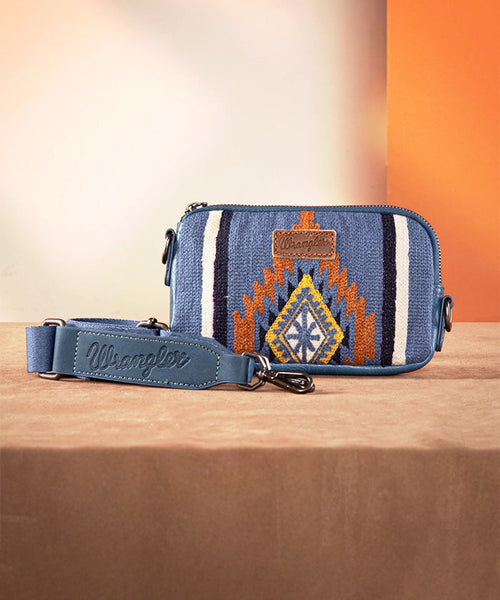 WRANGLER AZTEC KNITTED MINI CROSSBODY