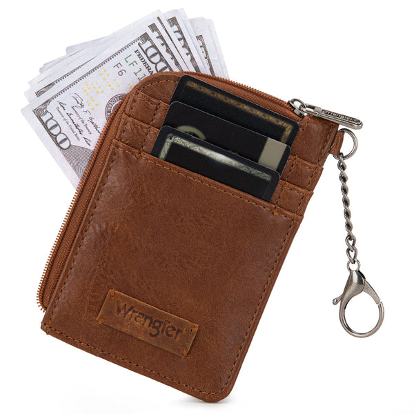 Wrangler Mini Zip Card Case