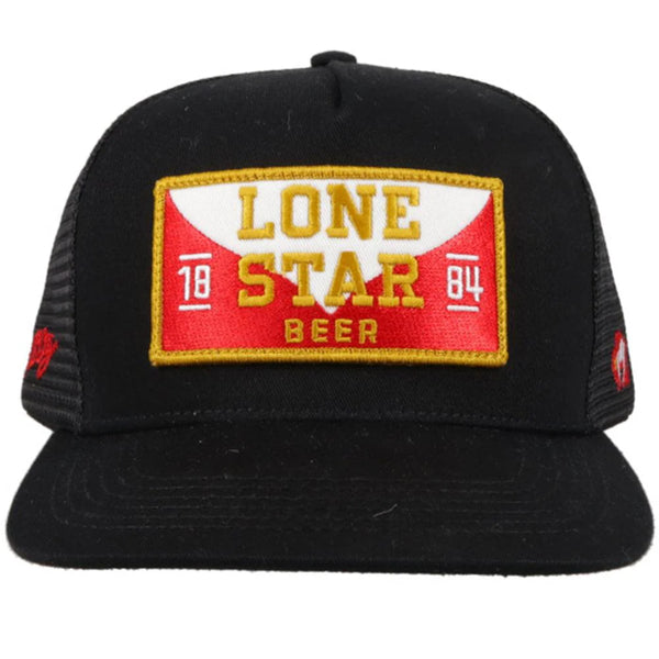 HOOEY AMERICAN MADE "LONE STAR" BLACK PATCH TRUCKER HAT