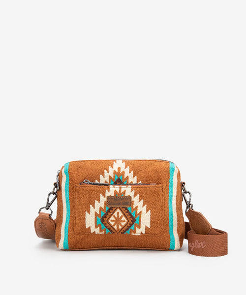 WRANGLER AZTEC KNITTED CROSSBODY PURSE