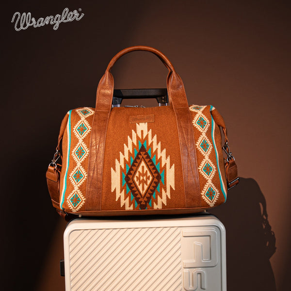 Wrangler Southwestern Print Duffle Bag