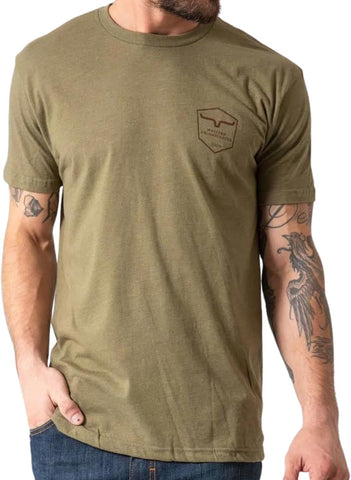 Kimes Ranch SHIELDED TRUCKER SHIRT Light Olive