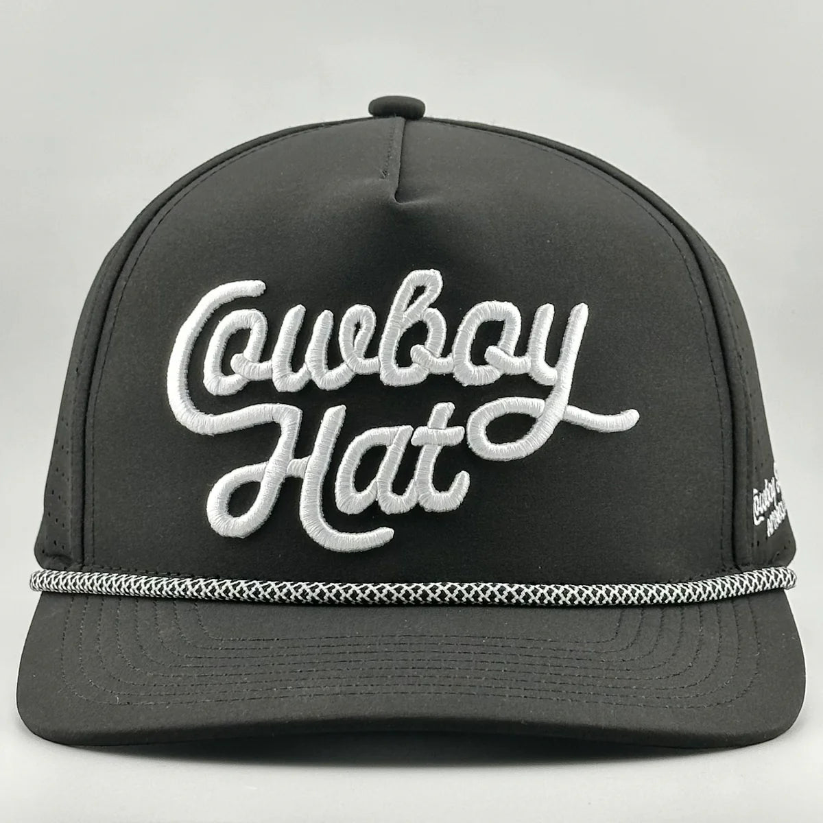 “COWBOY HAT” SUMMER EDITION - PERFORMANCE ROPE HAT - BLACK