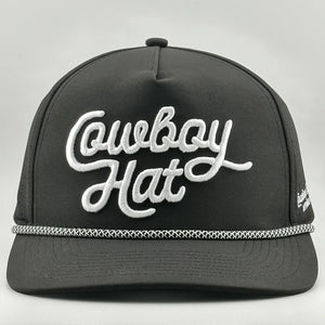 “COWBOY HAT” SUMMER EDITION - PERFORMANCE ROPE HAT - BLACK
