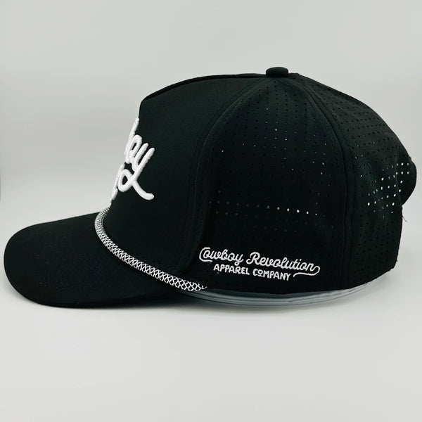 “COWBOY HAT” SUMMER EDITION - PERFORMANCE ROPE HAT - BLACK