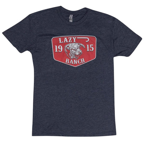LAZY J RANCH RED RANCH ELEVATION SHORT SLEEVE T-SHIRT - NAVY