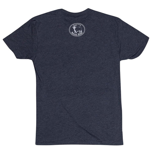 LAZY J RANCH RED RANCH ELEVATION SHORT SLEEVE T-SHIRT - NAVY