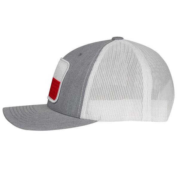 Lazy J Ranch Heather Grey & White Texas Elevation Mid Profile Trucker Hat