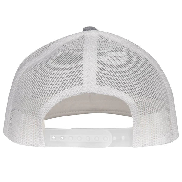 Lazy J Ranch Heather Grey & White Texas Elevation Mid Profile Trucker Hat