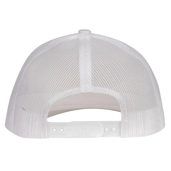 Lazy J Ranch White Red Ranch Mid Profile Trucker Hat