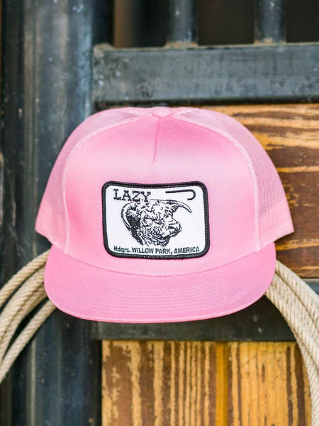 Lazy J Ranch Pink Willow Cattle Headquarters Classic Five Panel Trucker Hat