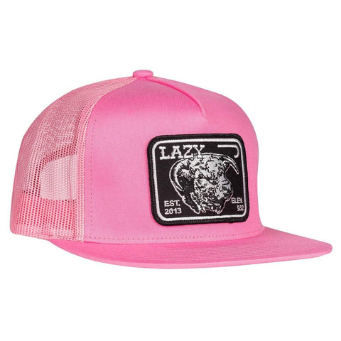 Lazy J Ranch Pink Black Elevation Classic Five Panel Trucker Hat