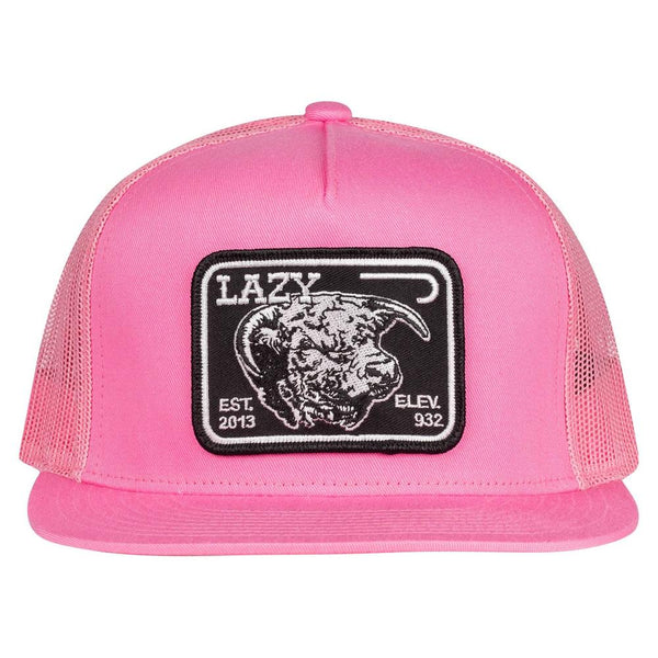 Lazy J Ranch Pink Black Elevation Classic Five Panel Trucker Hat