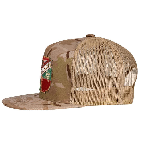 Lazy J Ranch Camo & Tan Desert Show Time Classic Five Panel Trucker Hat